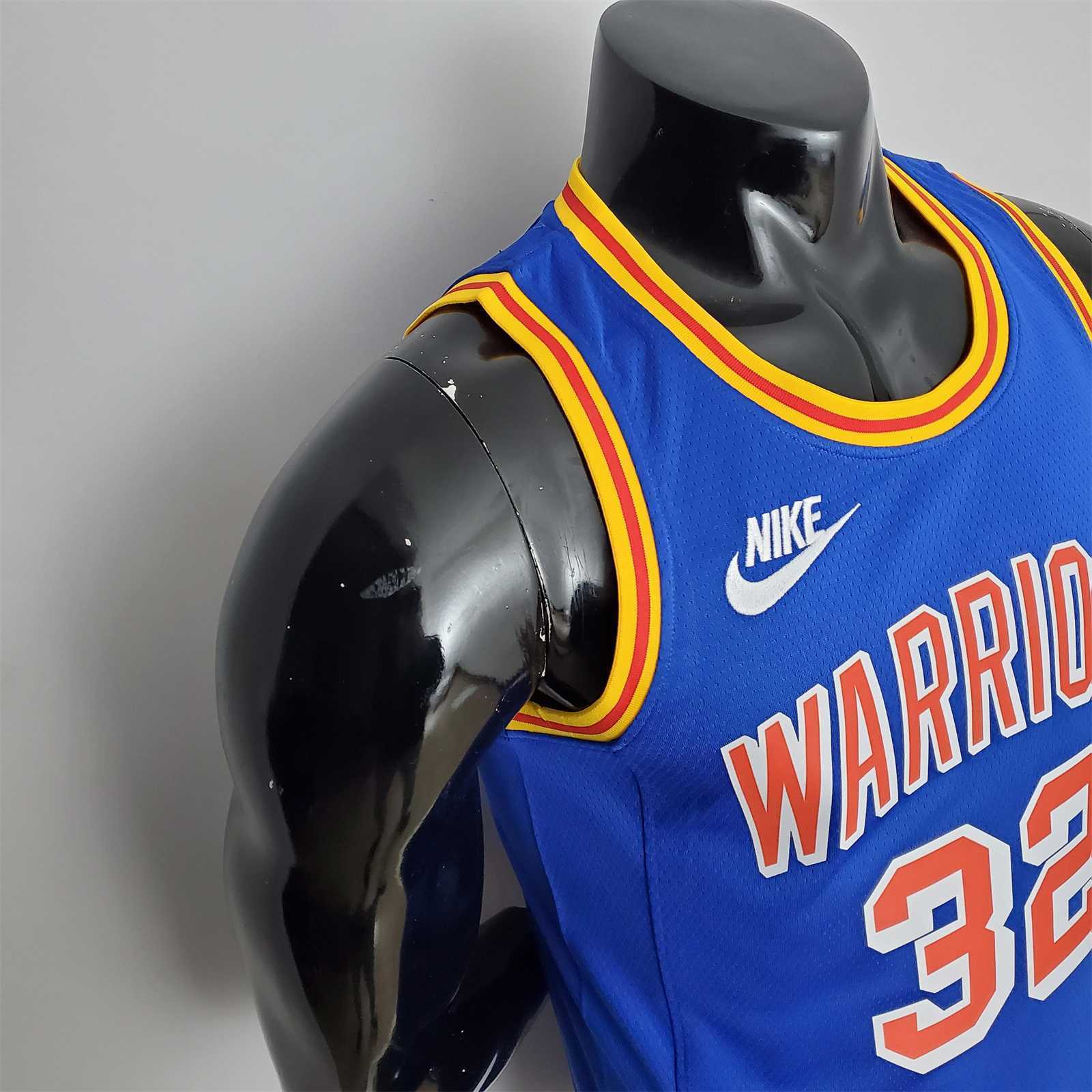 75th Anniversary Porter jr.#32 Warriors Vintage Blue NBA Jersey 2