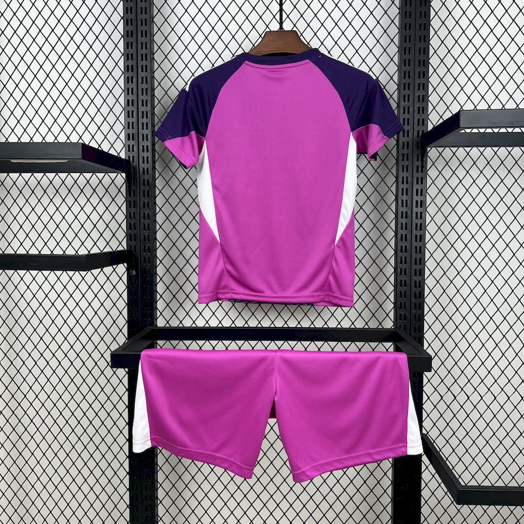 25-26 Real Madrid Purple Goalkeeper Kid Kits Youth Apparels AAAAJersey Wholesale Yupoo 1