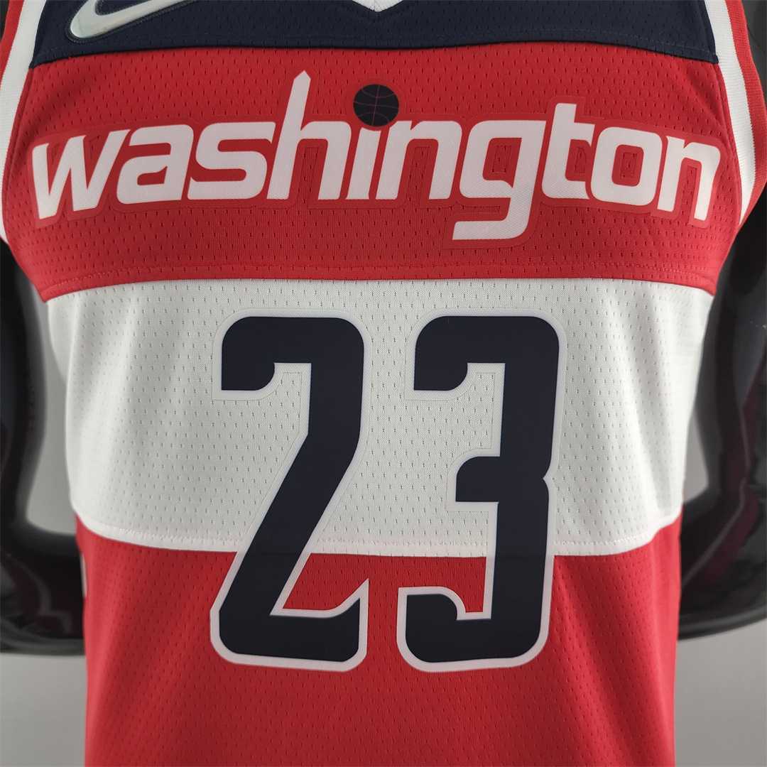 75th Anniversary JORDAN #23 Wizards Red, White and Blue NBA Jersey 4