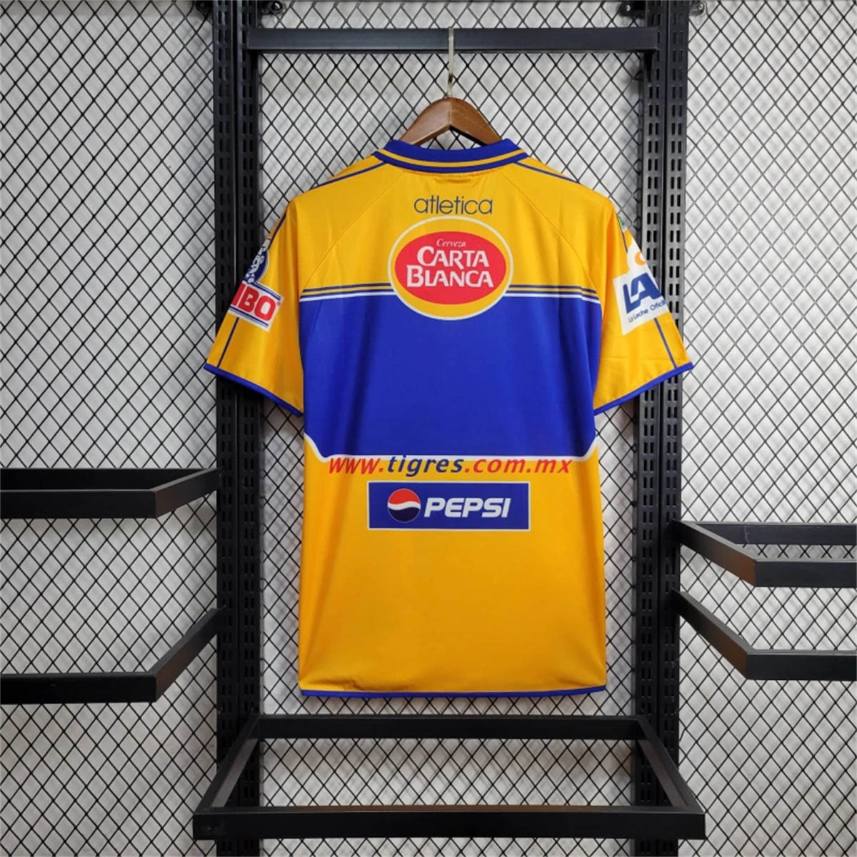 01-02 Tigres UANL Home Retro Kit Vintage Shirt Soccer AAAAJersey Yupoo 6