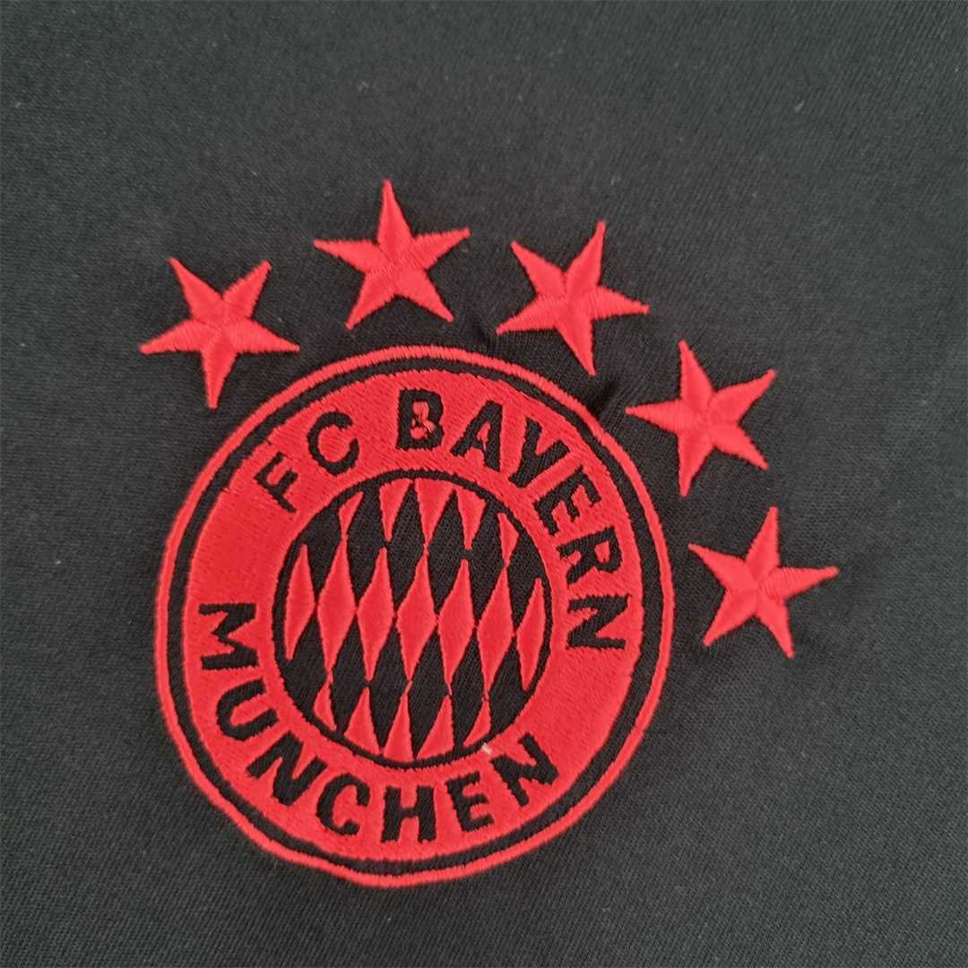 22-23 Bayern training suit blackred edge 5