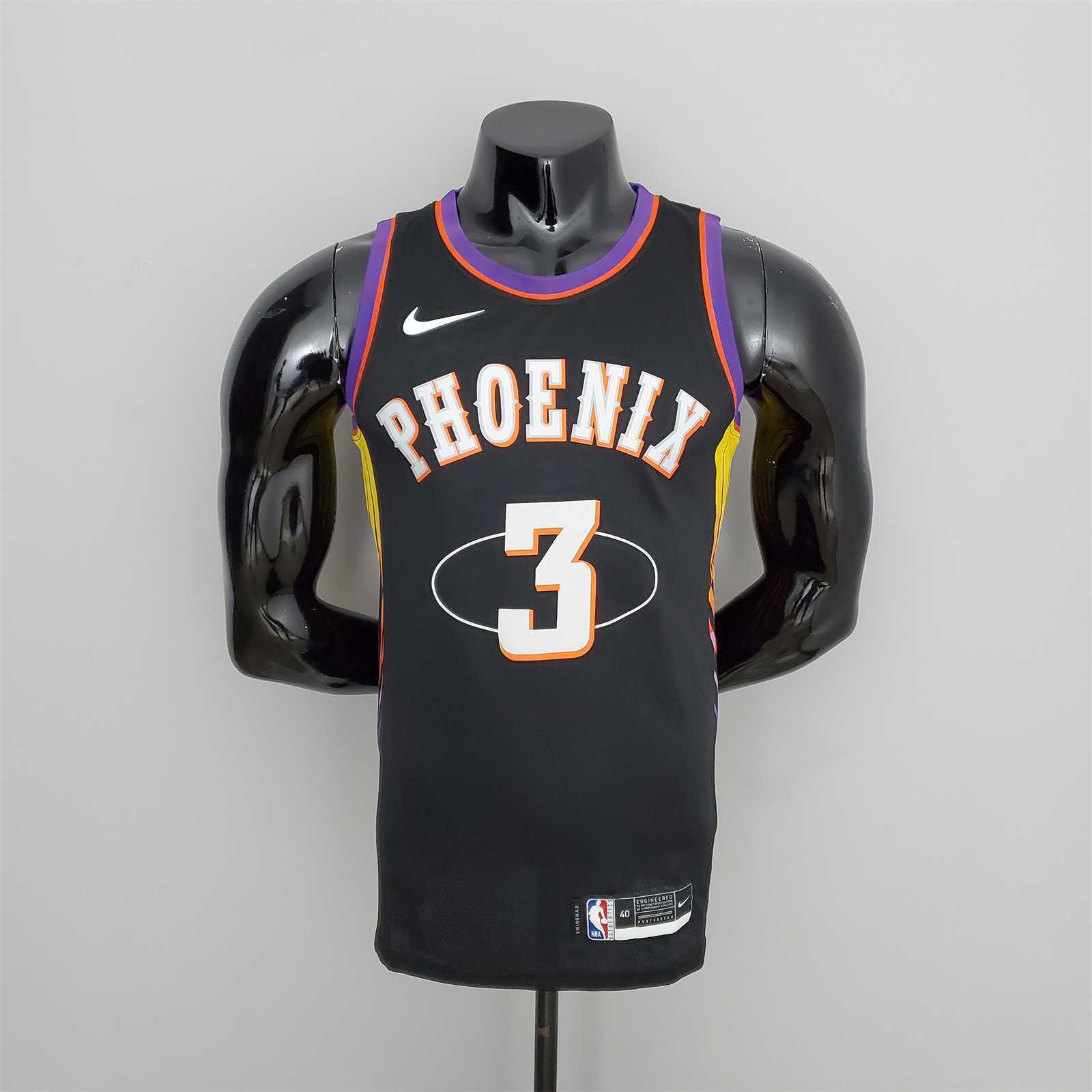 2022 Season Paul #3 Suns City Edition Black NBA Jersey