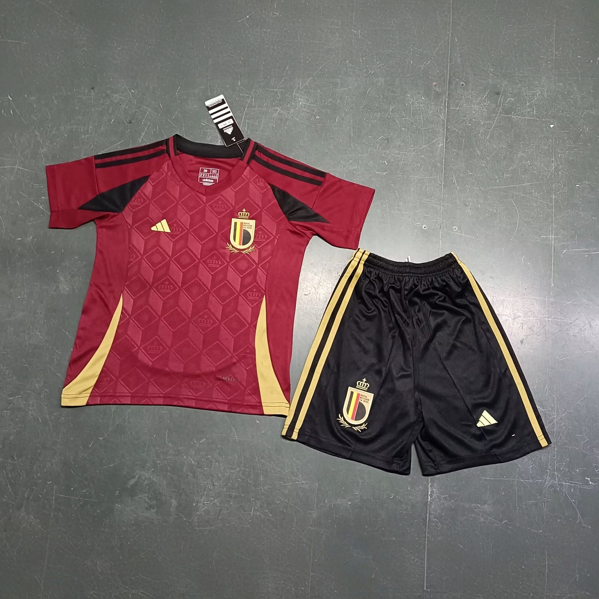2024 Belgium Home Kid Kits Children Sets Football Jerseys Yupoo 6