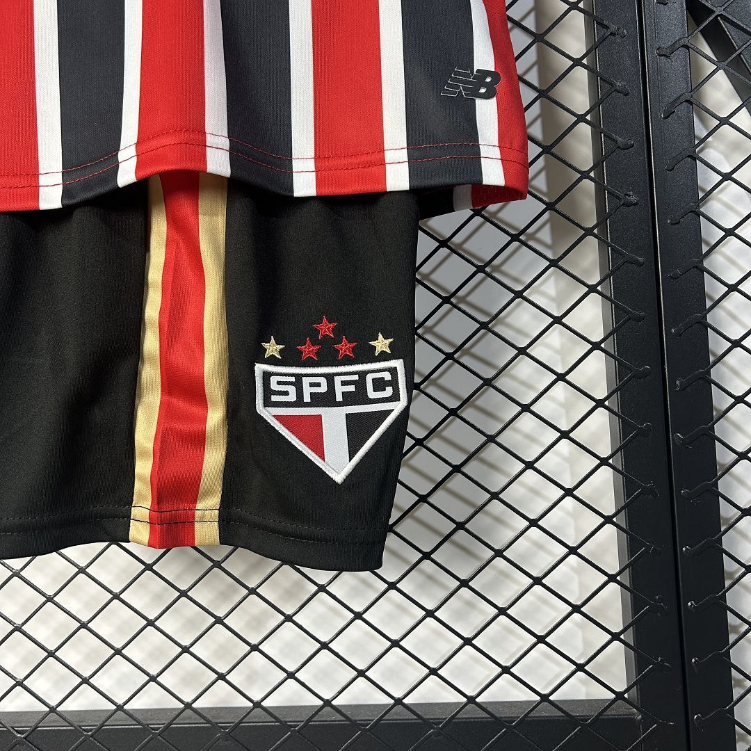 25-26 Sao Paulo Away Kid Kits Youth Apparels Soccer AAAAJersey Yupoo 4