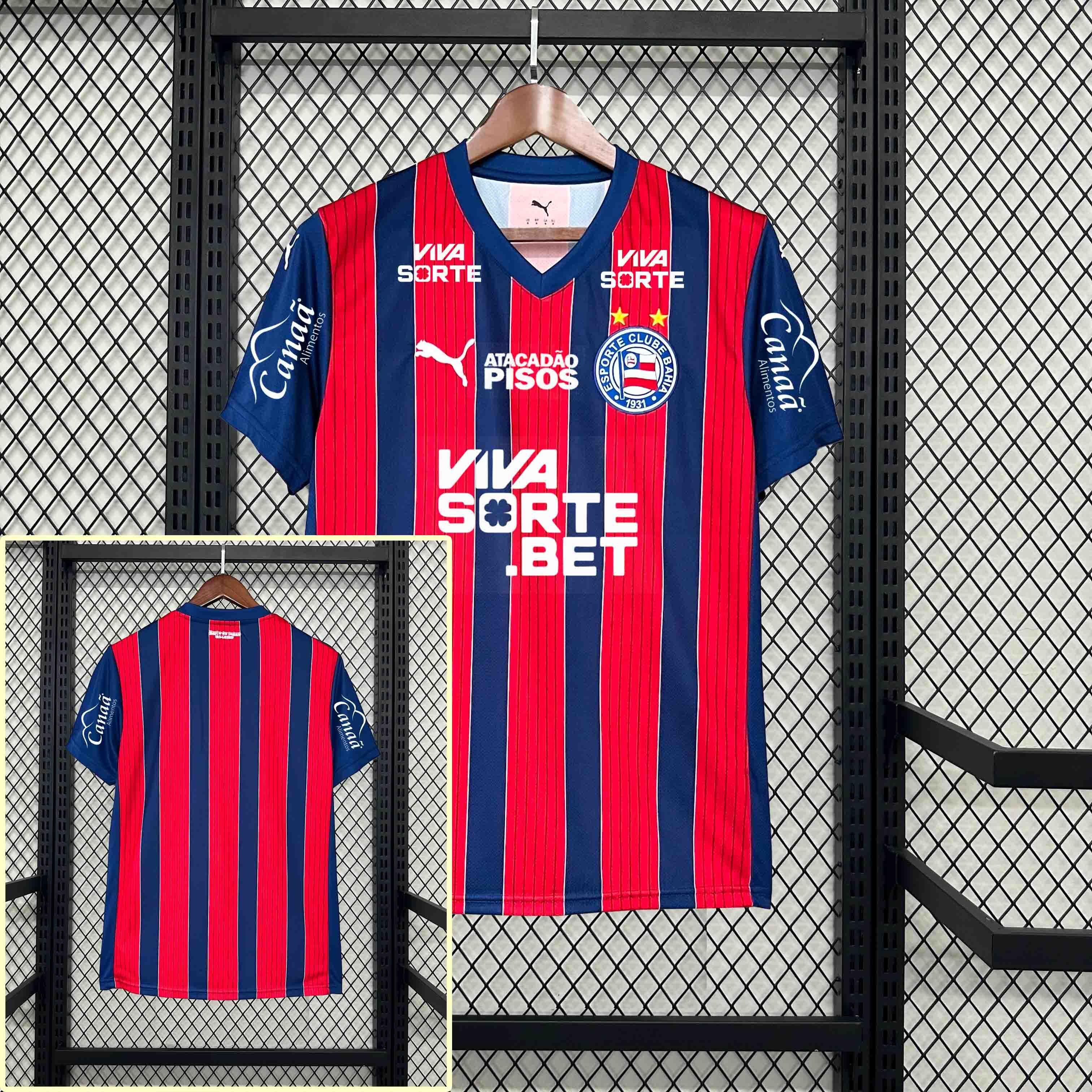 25-26 All Sponsors Bahia Away Kit Soccer AAAAJersey Yupoo S-2XL