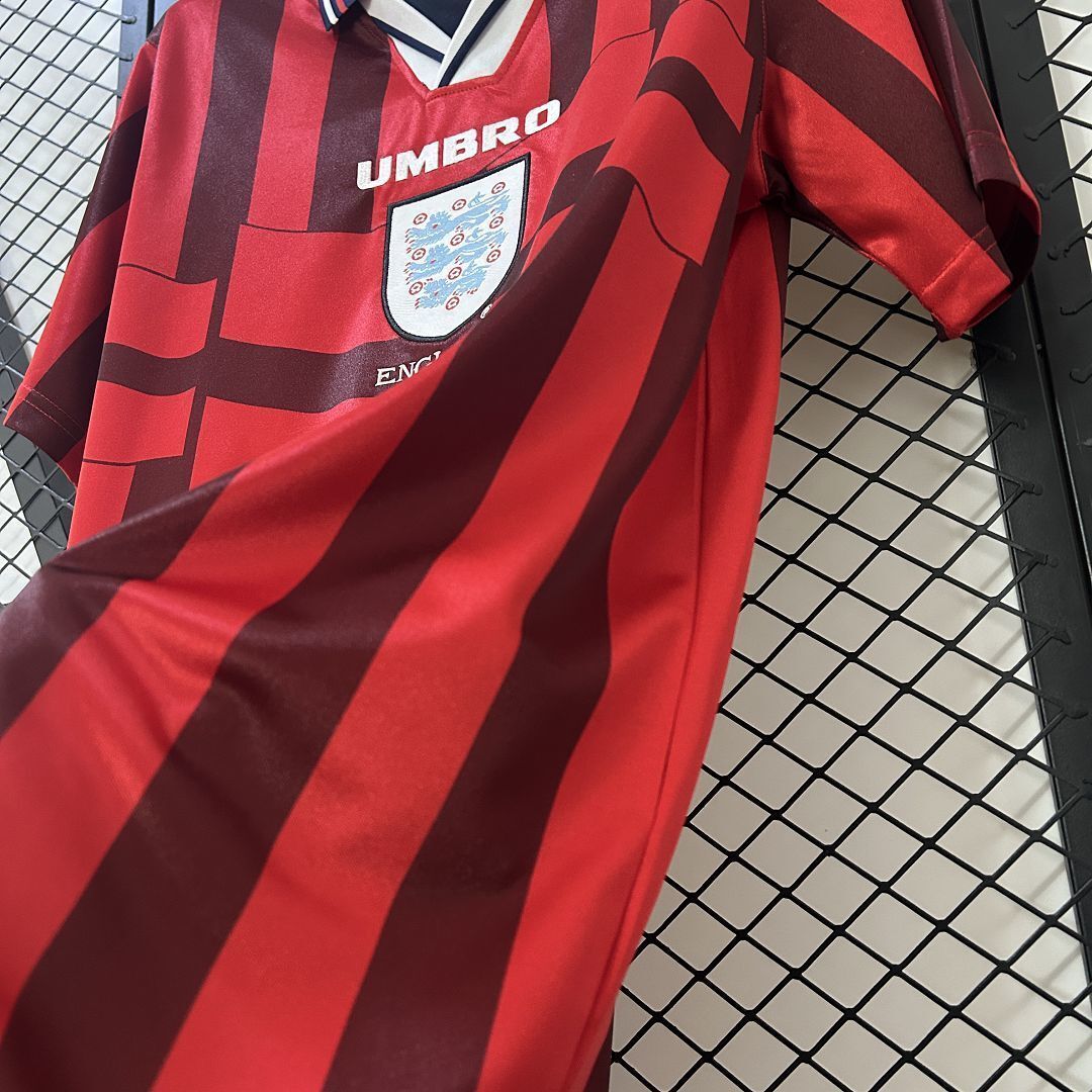 1998 England Away Retro Kit Vintage Shirt AAAAJersey Dropship Yupoo 6