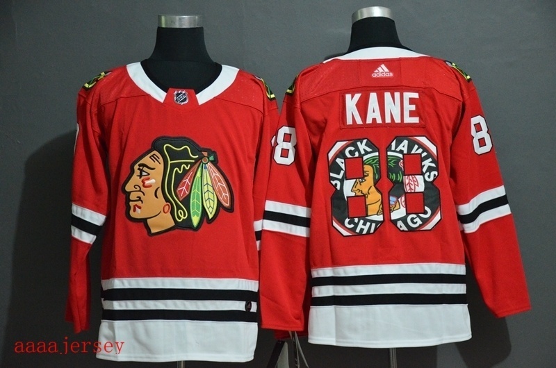 Chicago Blackhawks printed version ice hockey jersey M-3XL 芝加哥黑鹰队印花版冰球服