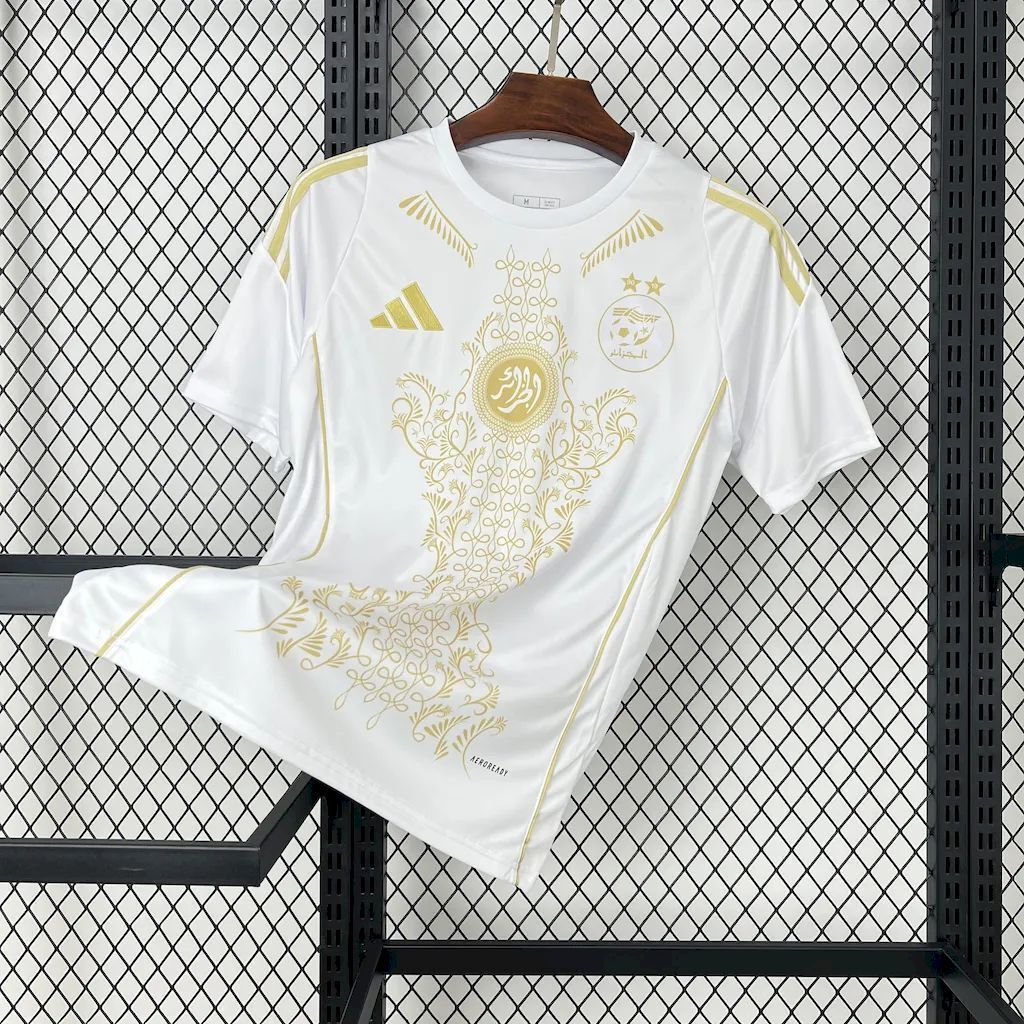 2024 Algeria White Shirt Football T-Shirt AAAAJersey Supplier Yupoo