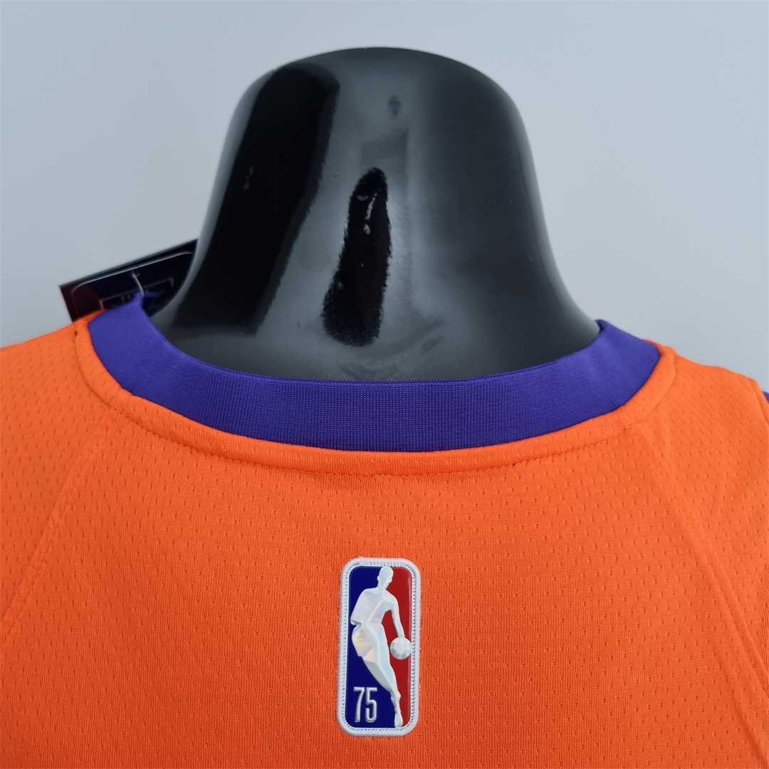 75th Anniversary AYTON#22 Phoenix Suns Jordan Theme Orange NBA Jersey 5