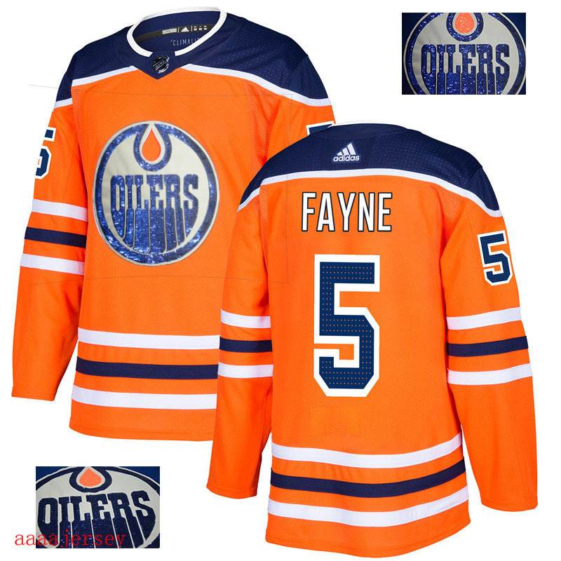 2018 Edmonton Oilers ice hockey jersey M-3XL 埃德蒙顿油人队时尚亮片款冰球服 7