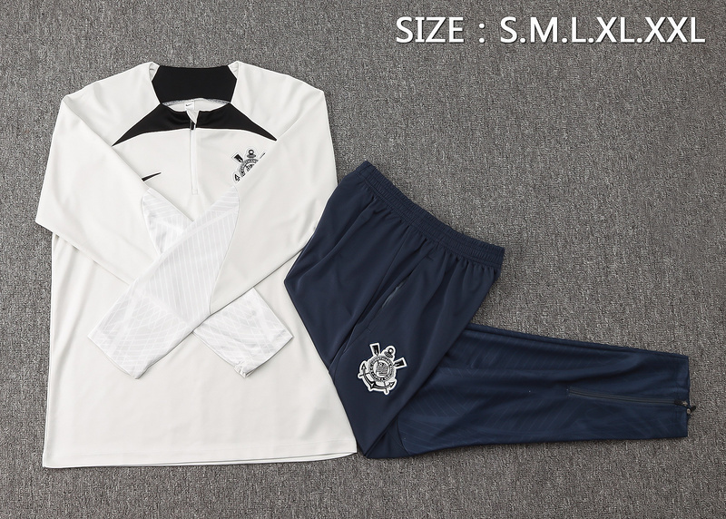 24-25 Corinthians Long Sleeve Training Suit Football Shirts 1