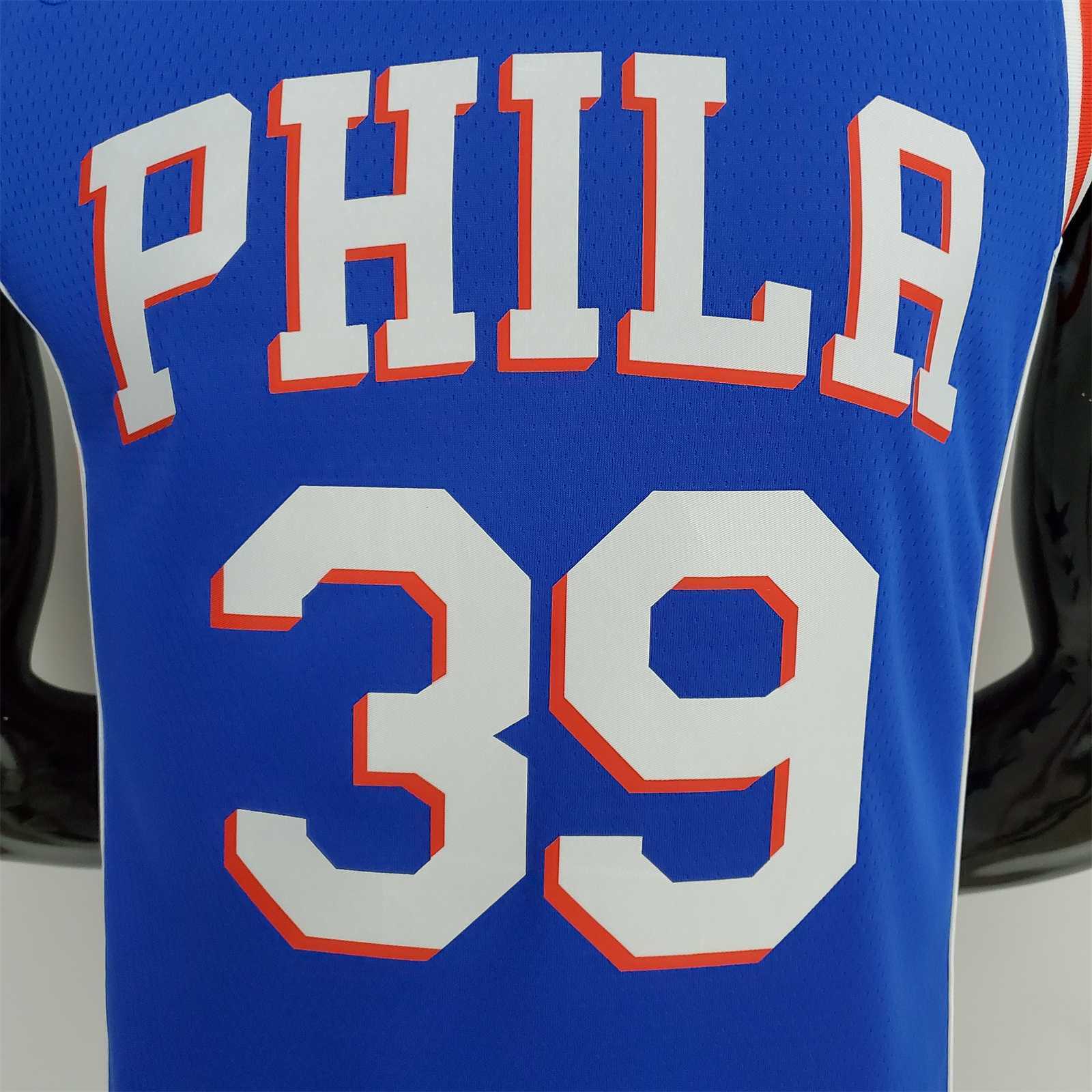 75th Anniversary Philadelphia 76ers HOWARD#39 Blue NBA Jersey 6