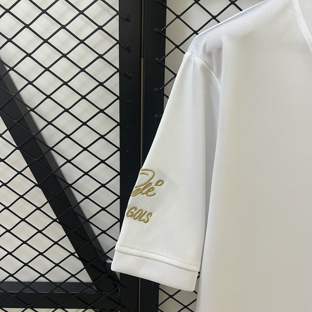 25-26 Santos Pelé White Kit Soccer T-Shirt AAAAJersey Dropship Yupoo 3