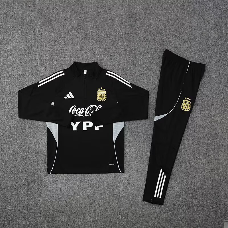 25-26 Argentina Blue Training Kits Long Football Tracksuits 1