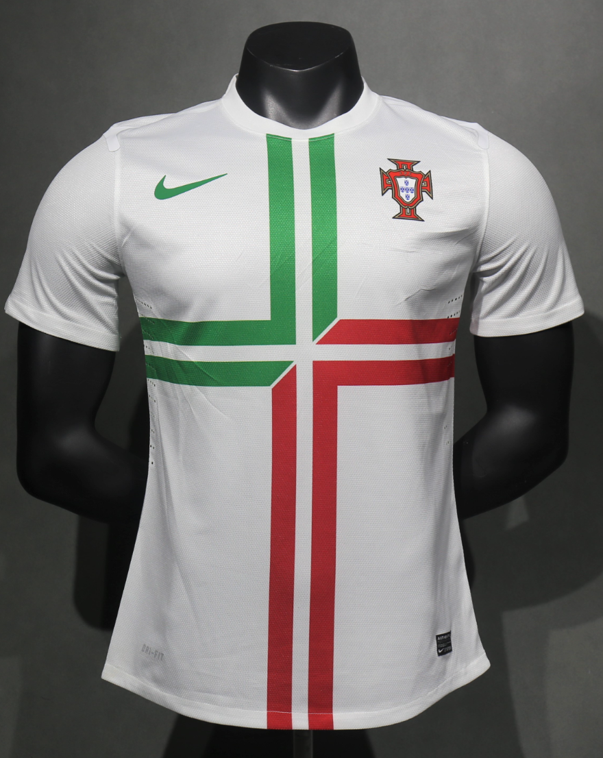 2012 Portugal Away Retro Kit Vintage Player Version Sino Shirt AAAAJersey Dropship Yupoo