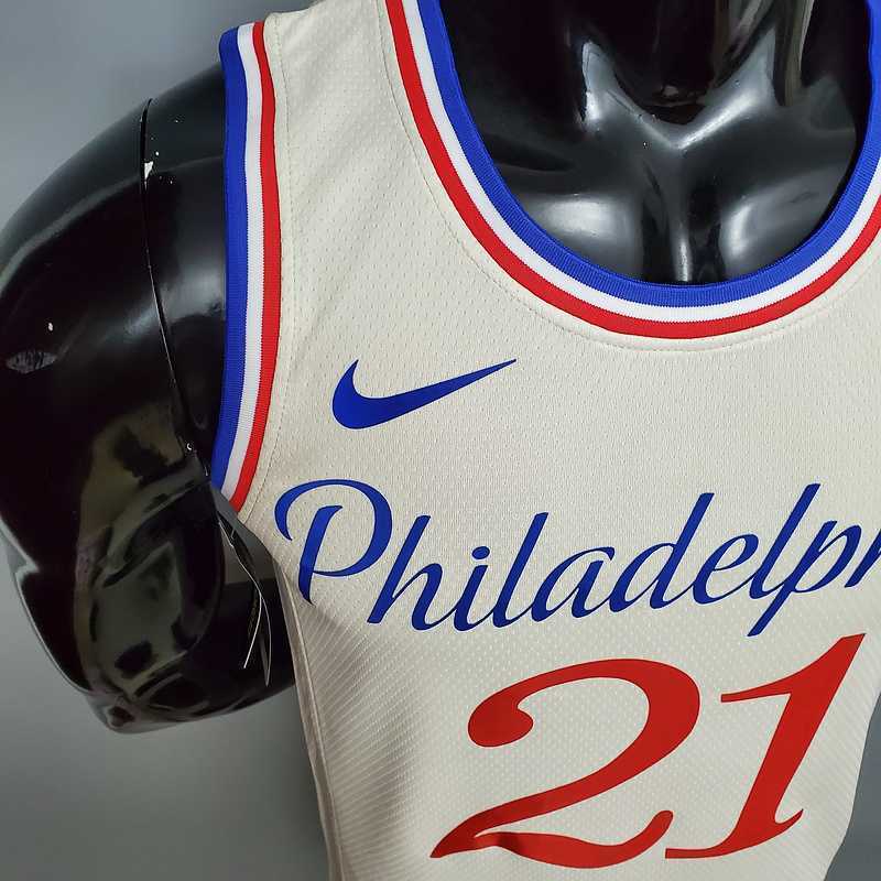 2020 Philadelphia 76ers EMBIID#21 City Limited Edition Beige 4