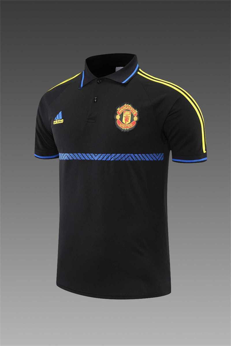 Manchester United Polo black and yellow-three sides 4