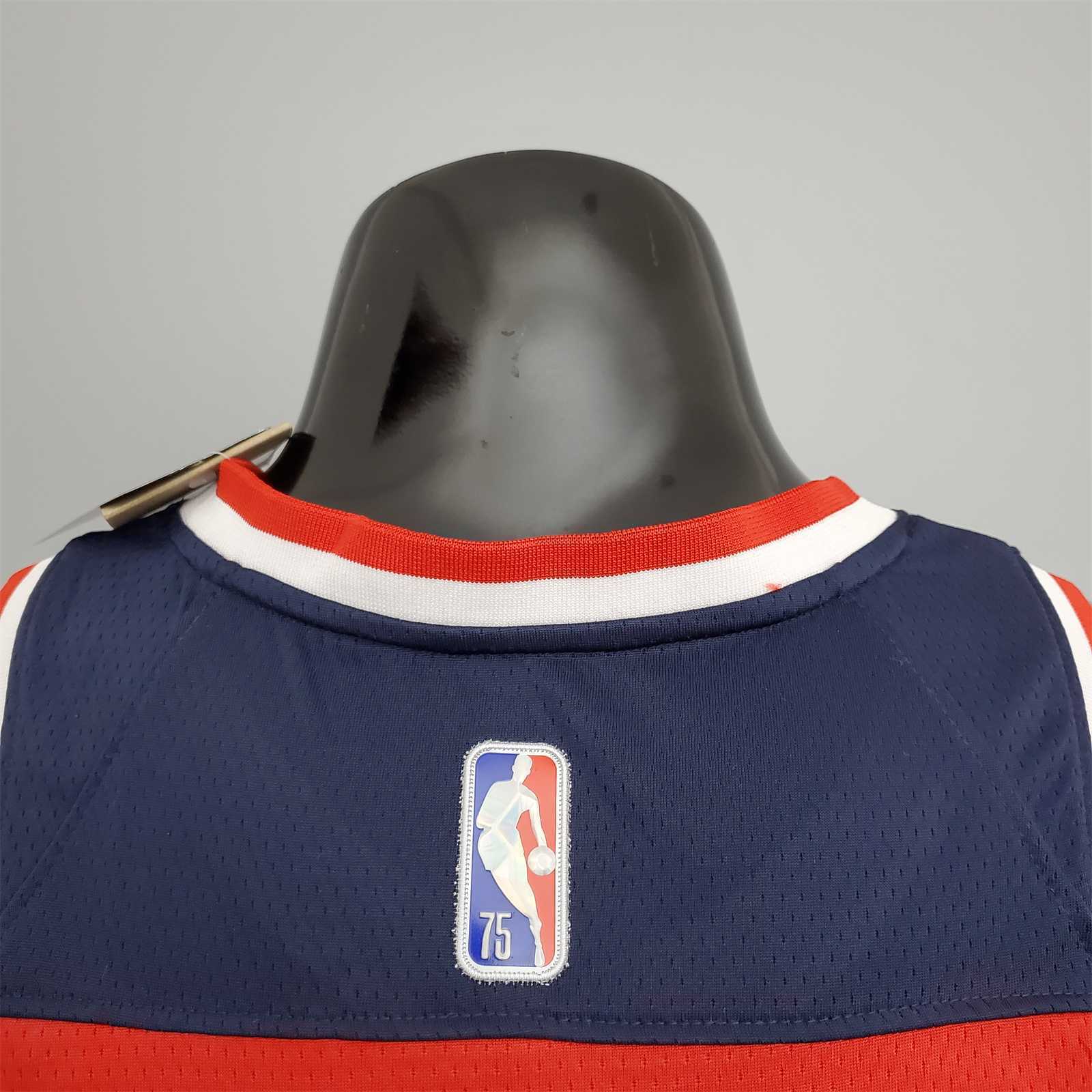 75th Anniversary Kuzma #33 Wizards Red, White and Blue 4