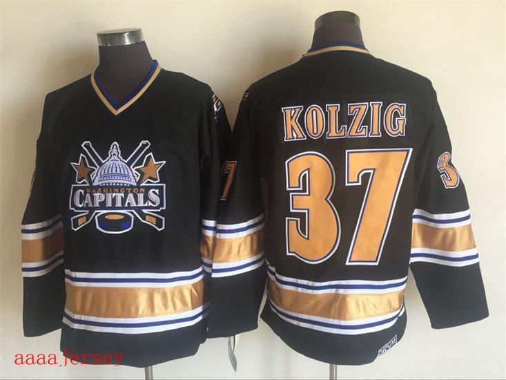 Washington Capitals retro ice hockey jersey M-3XL 华盛顿首都队复古冰球服