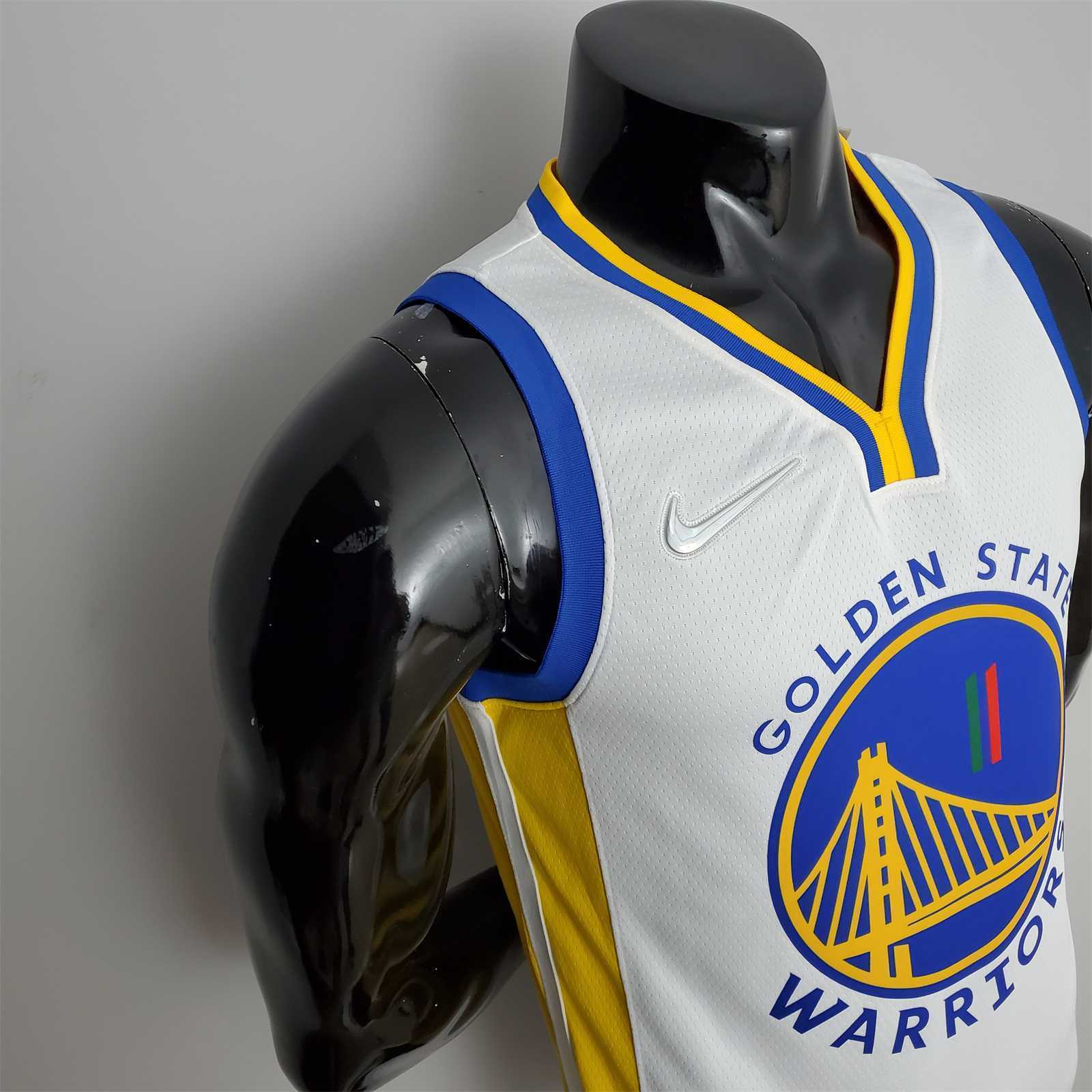 75th Anniversary Golden State Warriors Thompson #11 Mexico Edition White NBA Jersey 8