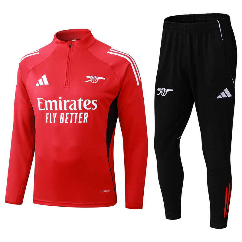 25-26 Arsenal Red Training Kits Long Football Tracksuits 3