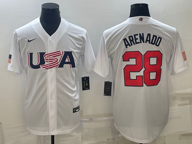 USA 2023 World Cup Baseball Jerseys 34