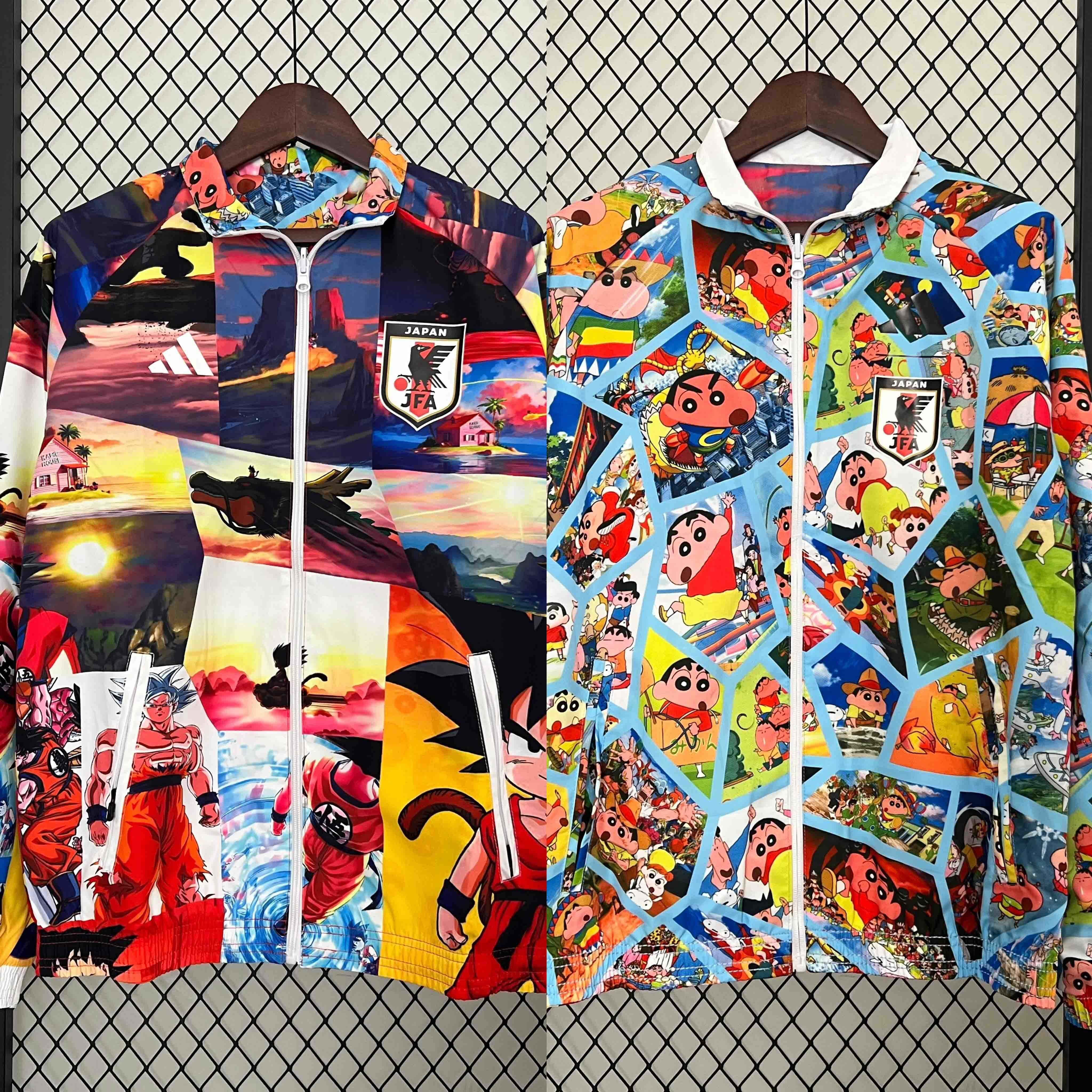 2024 Japan Trench Coat Reversible Windbreaker Double-Sides Jacket Soccer AAAAJersey Yupoo