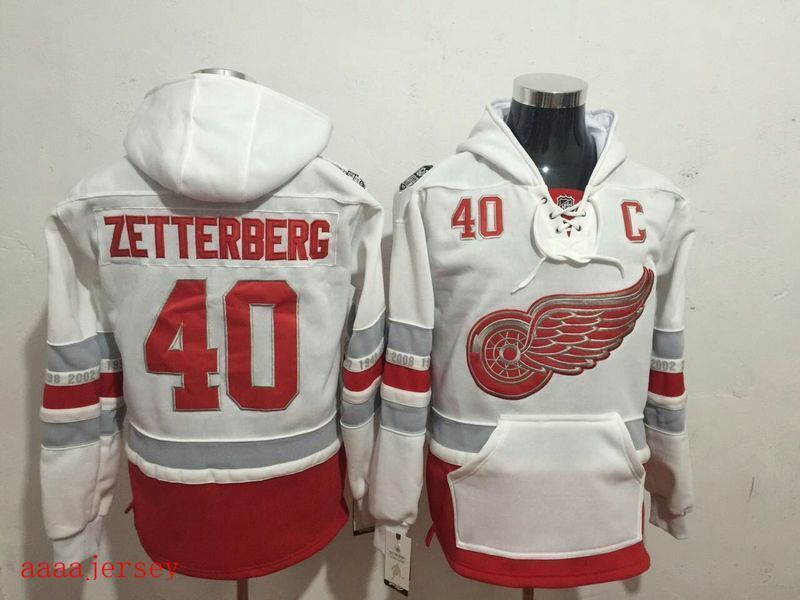 Detroit Red Wings hoodie ice hockey jersey M-3XL 底特律红翼队帽衫冰球服 4