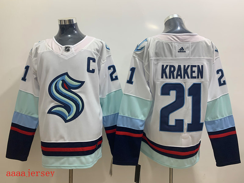 Seattle Kraken ice hockey jersey M-3XL 西雅图海妖队冰球服 1