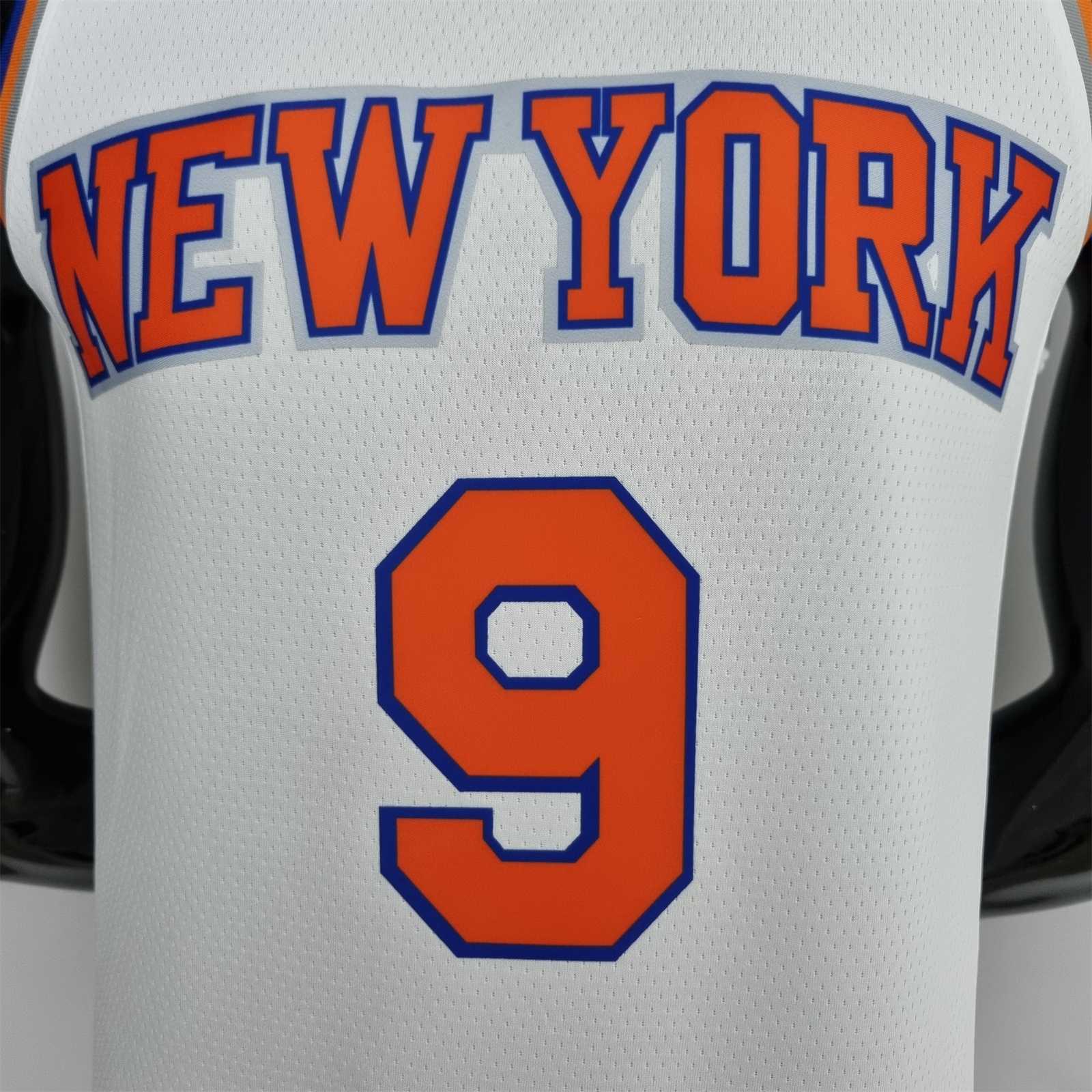 75th Anniversary Barrett #9 New York Knicks White NBA Jersey 7