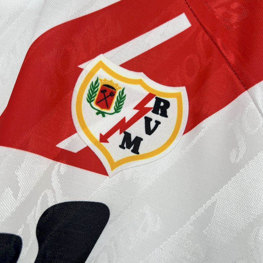 94-95 Rayo Vallecano Home Retro Kit Vintage Shirt AAAAJersey Supply Yupoo 2