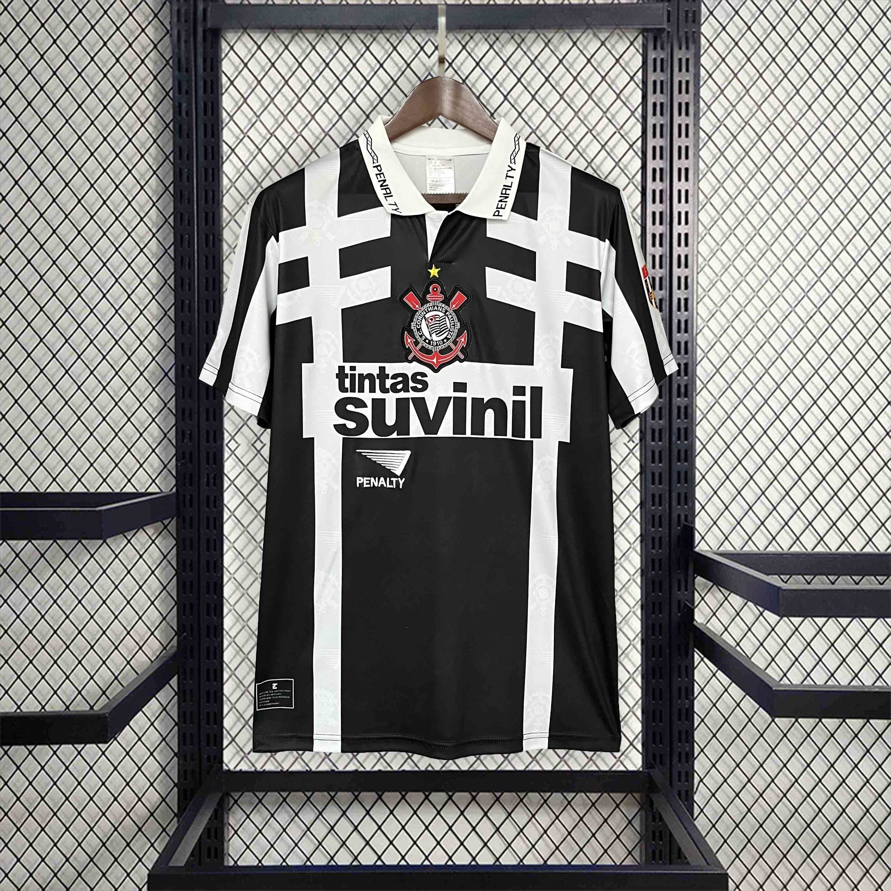 95-96 Corinthians Away Retro Kit Football AAAAJersey Yupoo