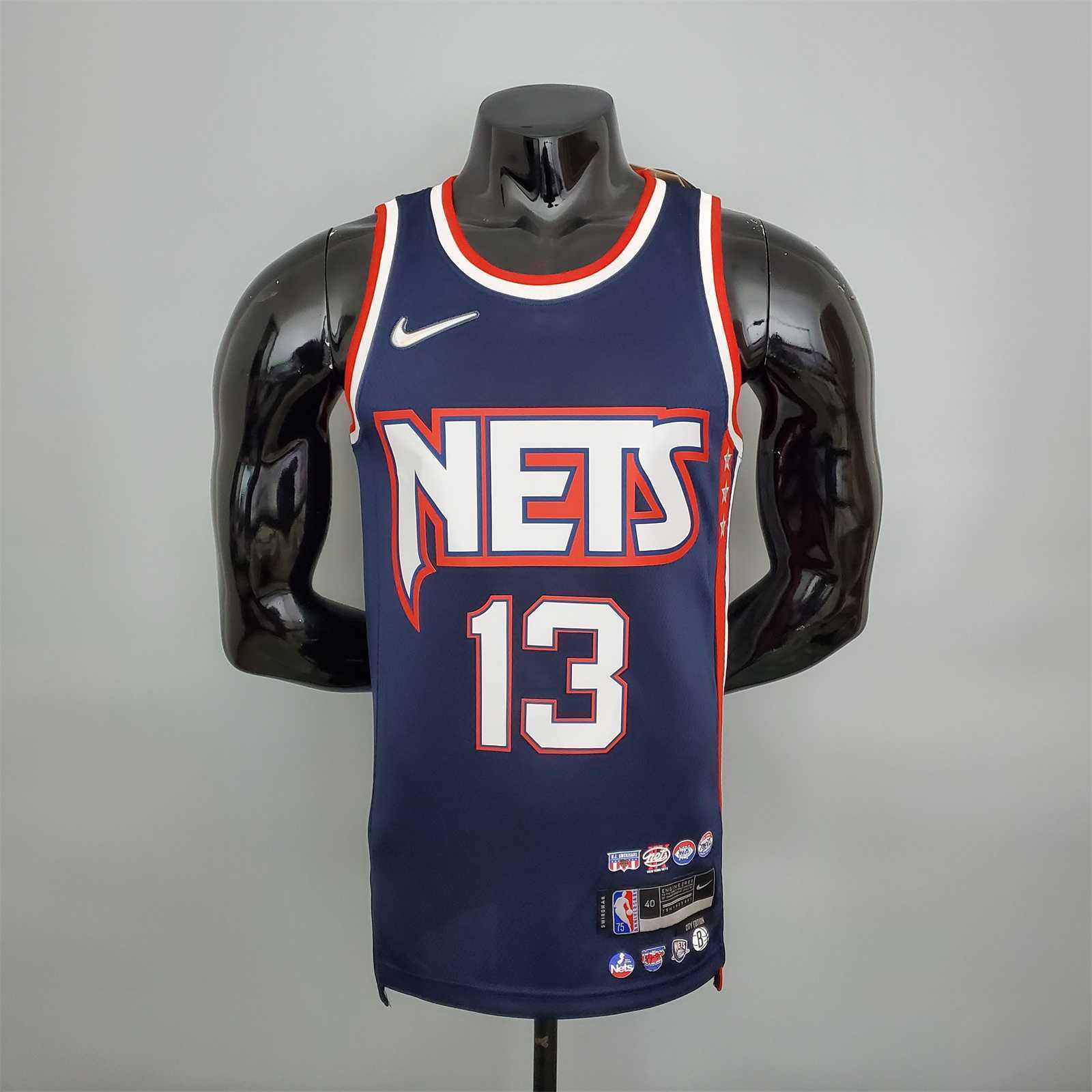 2022 75th Anniversary Harden #13 Nets City Edition Royal Blue