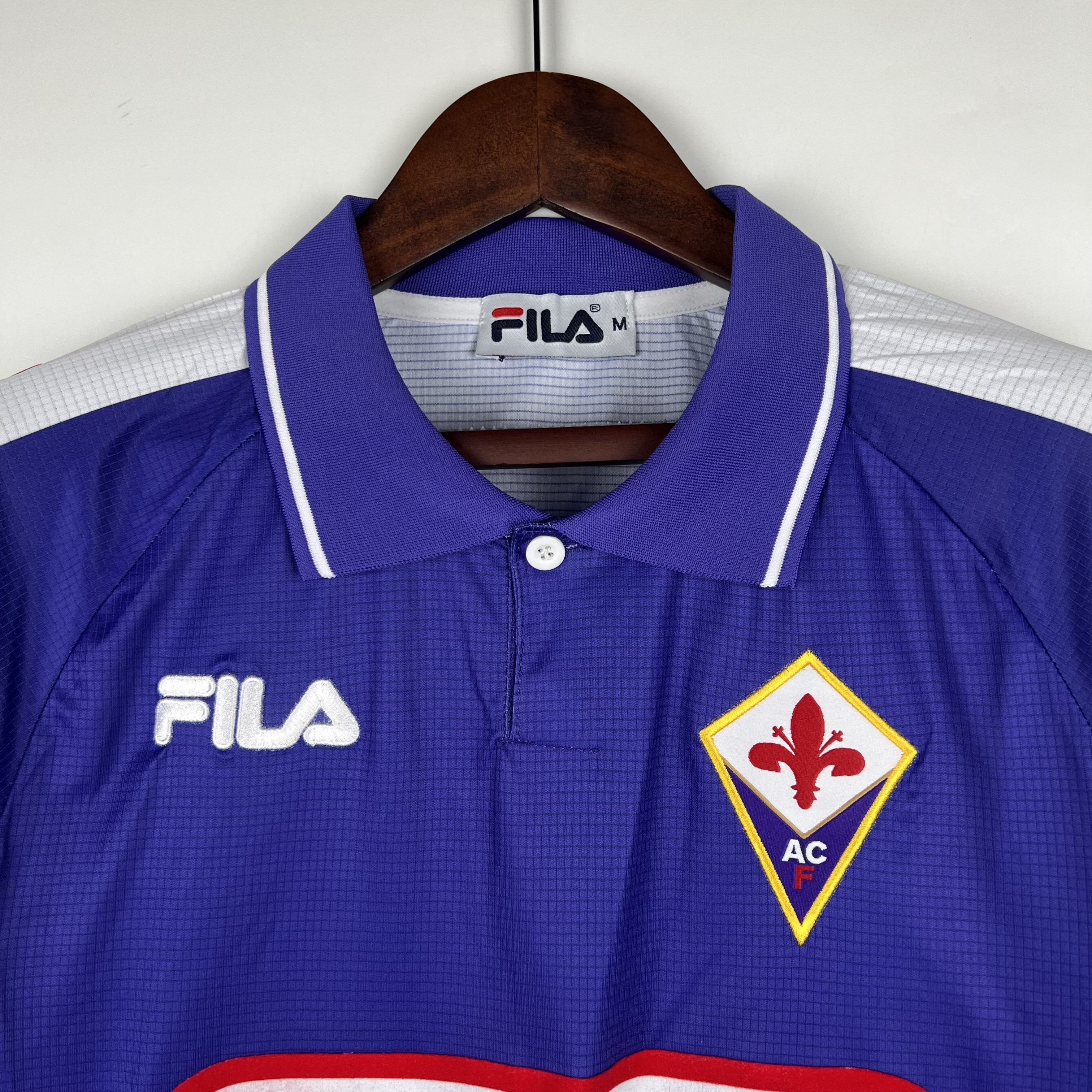 1998 Retro long sleeve Fiorentina home S-XXL 5