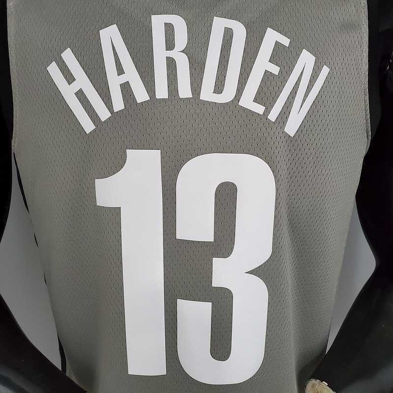 Harden#13 Brooklyn Nets City Edition Gray 5