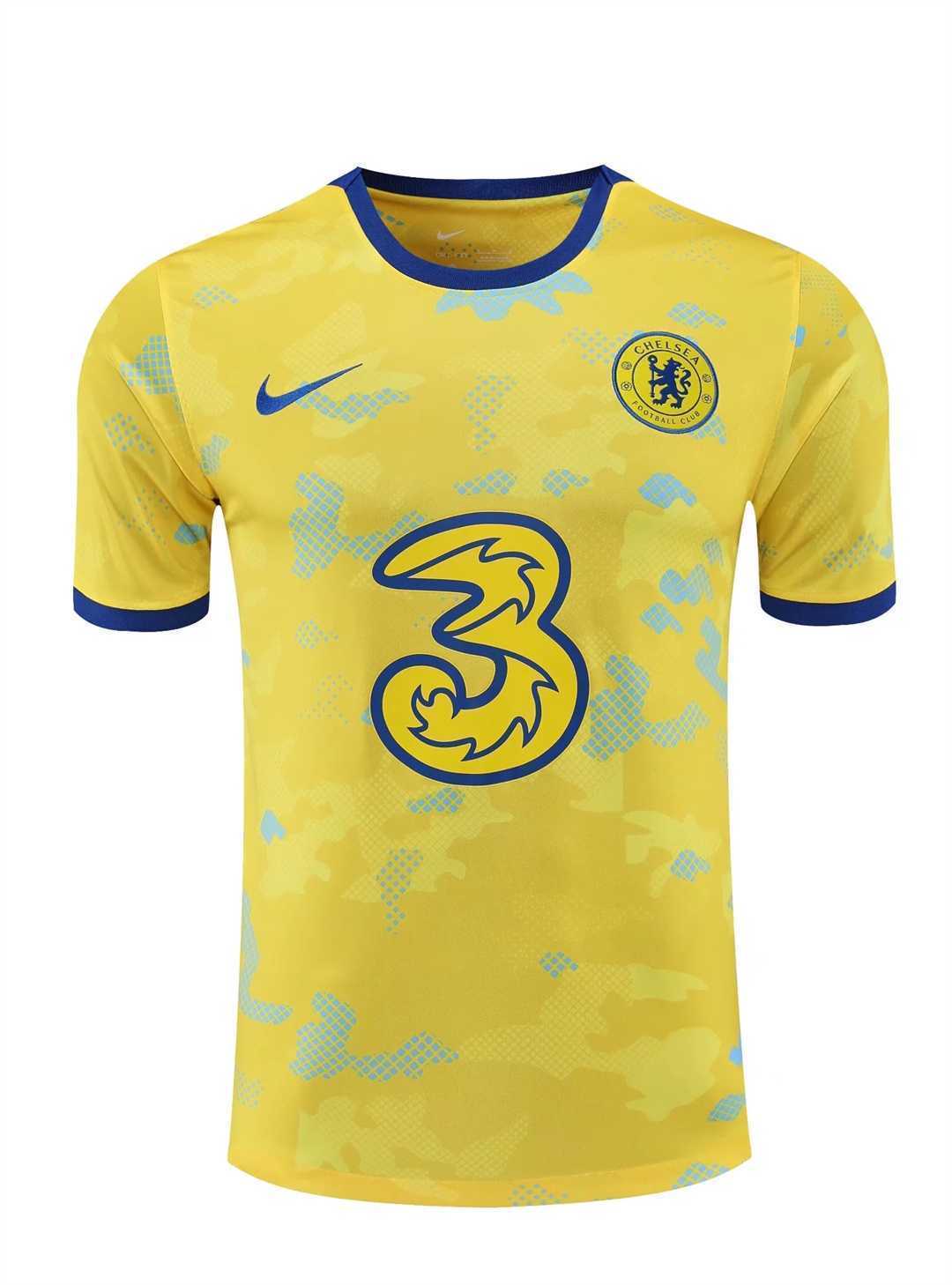 22-23 Chelsea Training Suit Short Sleeve Kit Yellow 18