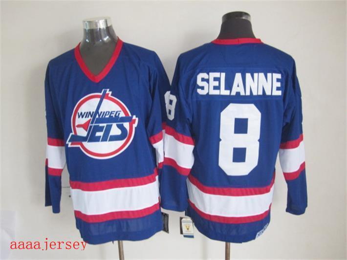 Winnipeg Jets retro ice hockey jersey M-3XL 温尼伯喷气机队复古冰球服 2