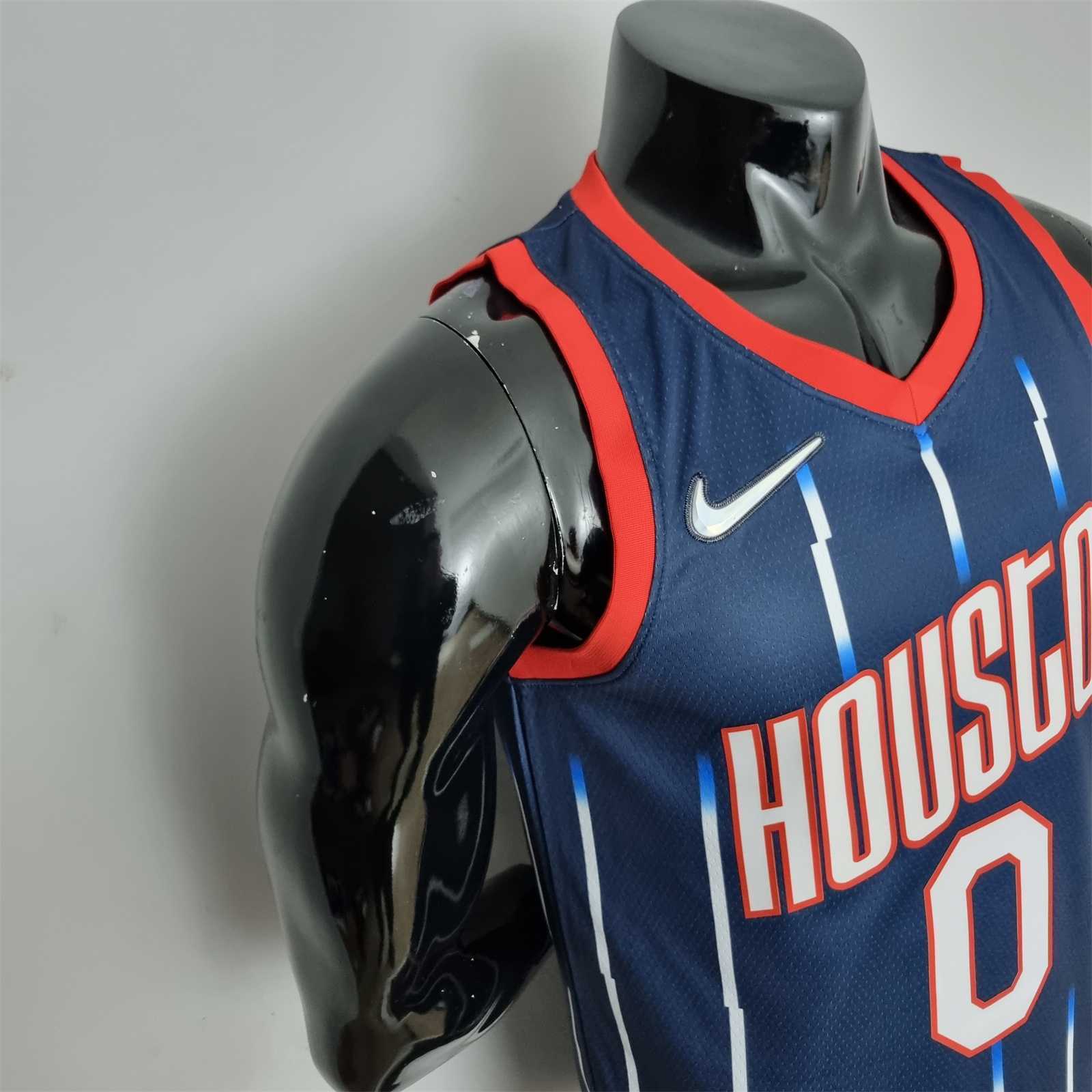 2022 Houston Rockets Green #0 City Edition NBA Jersey 7