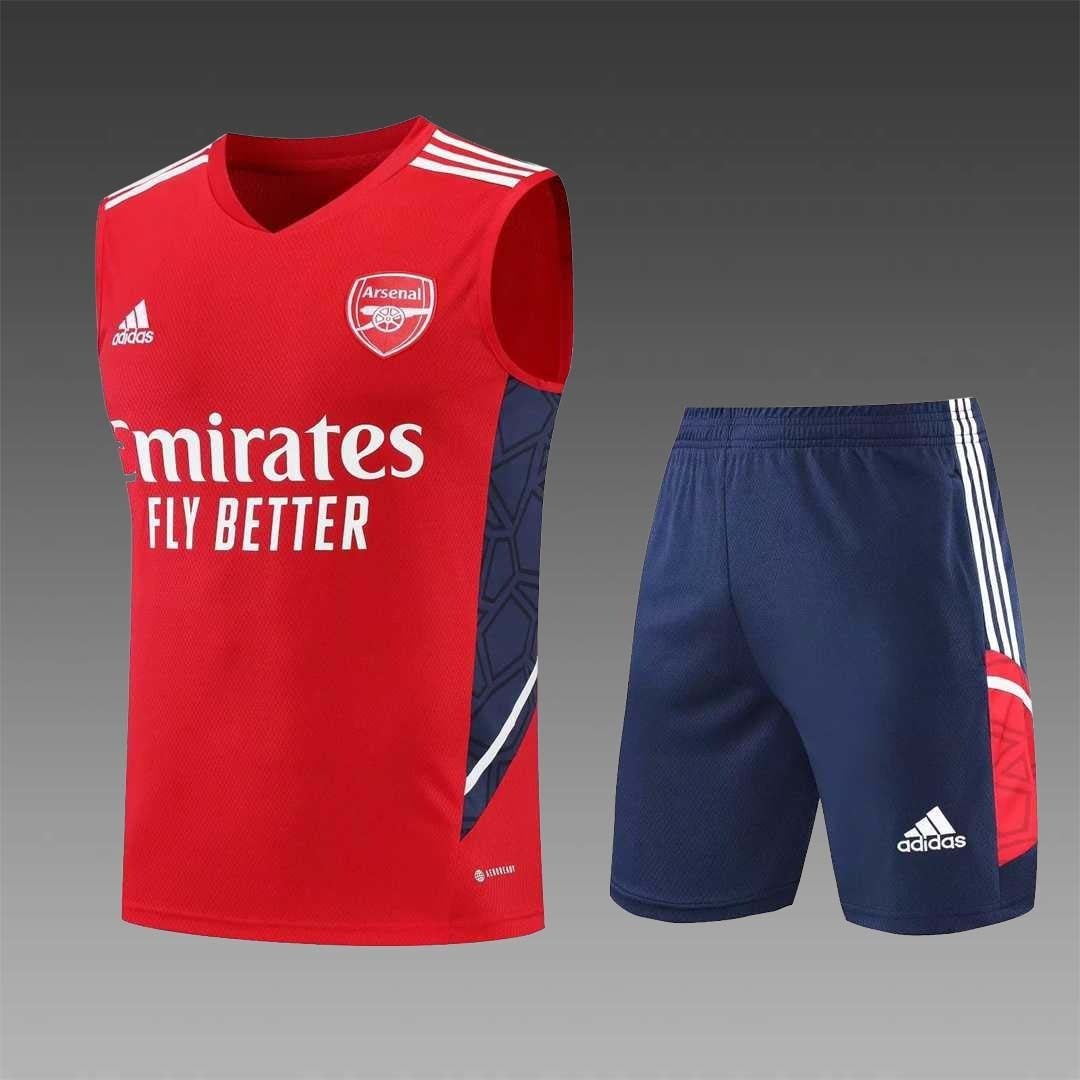 22-23 Arsenal vest training suit kit red 13