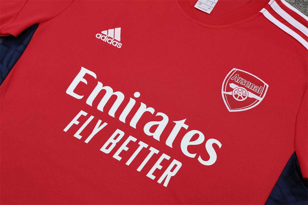 22-23 Arsenal Training Suit Short Sleeve Kit Red 1