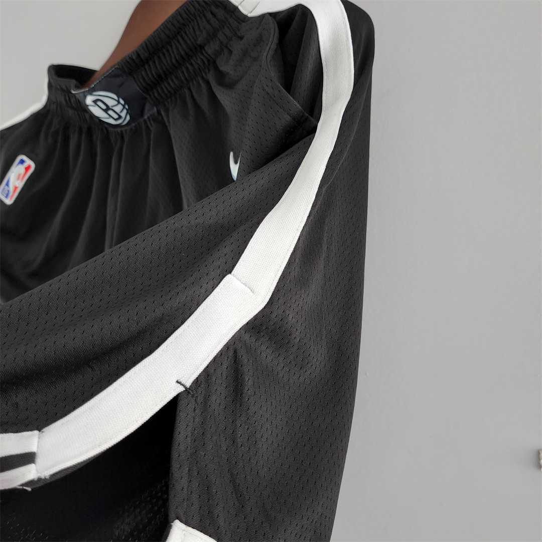 75th Anniversary Brooklyn Nets NBA Shorts Black 4