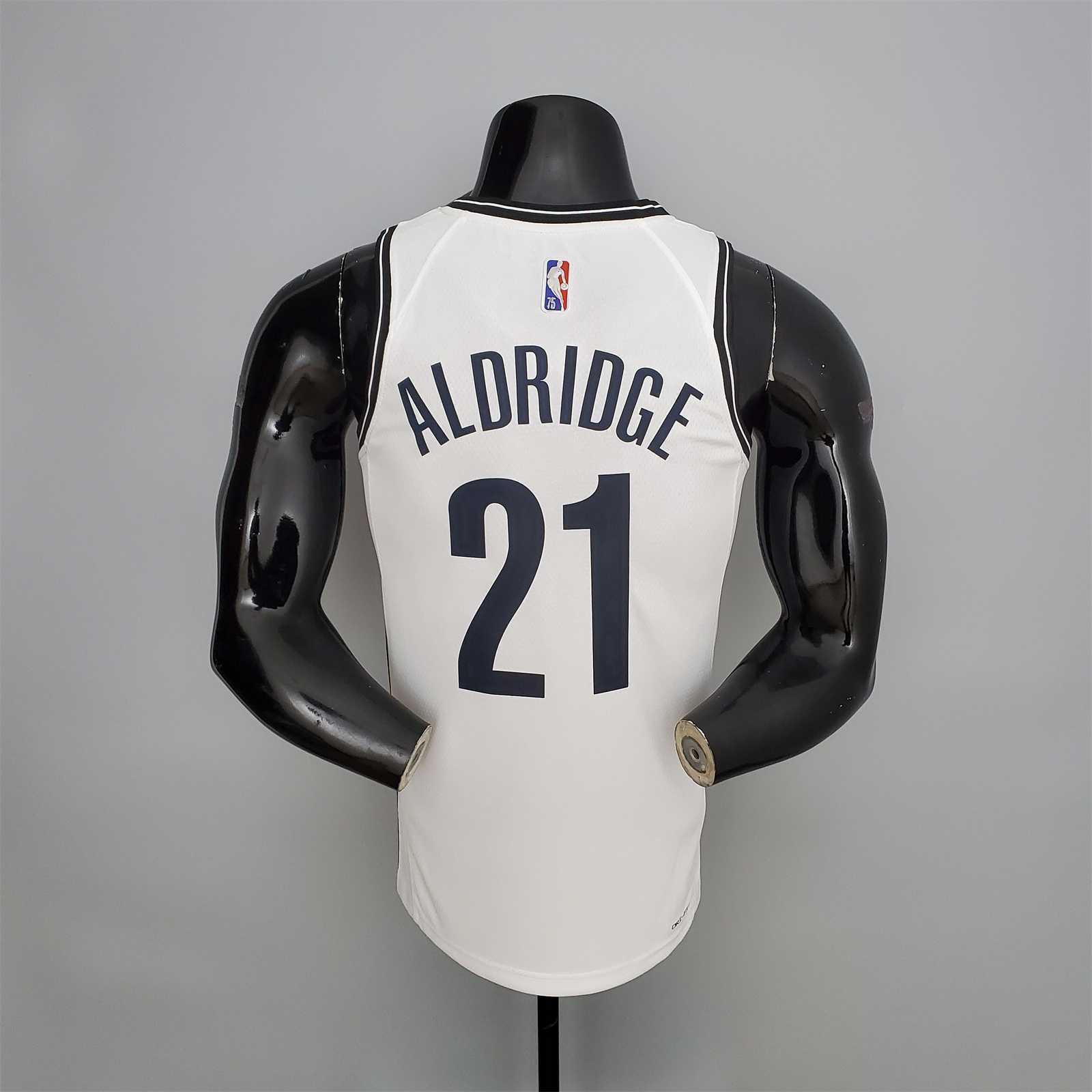 75th Anniversary ALDRIDGE#21 Nets White 5