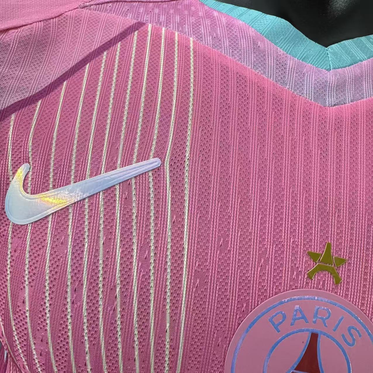 25-26 PSG Rose Pink Special Edition Player Version Shirt Football Apparels AAAAJersey Supply Yu 4