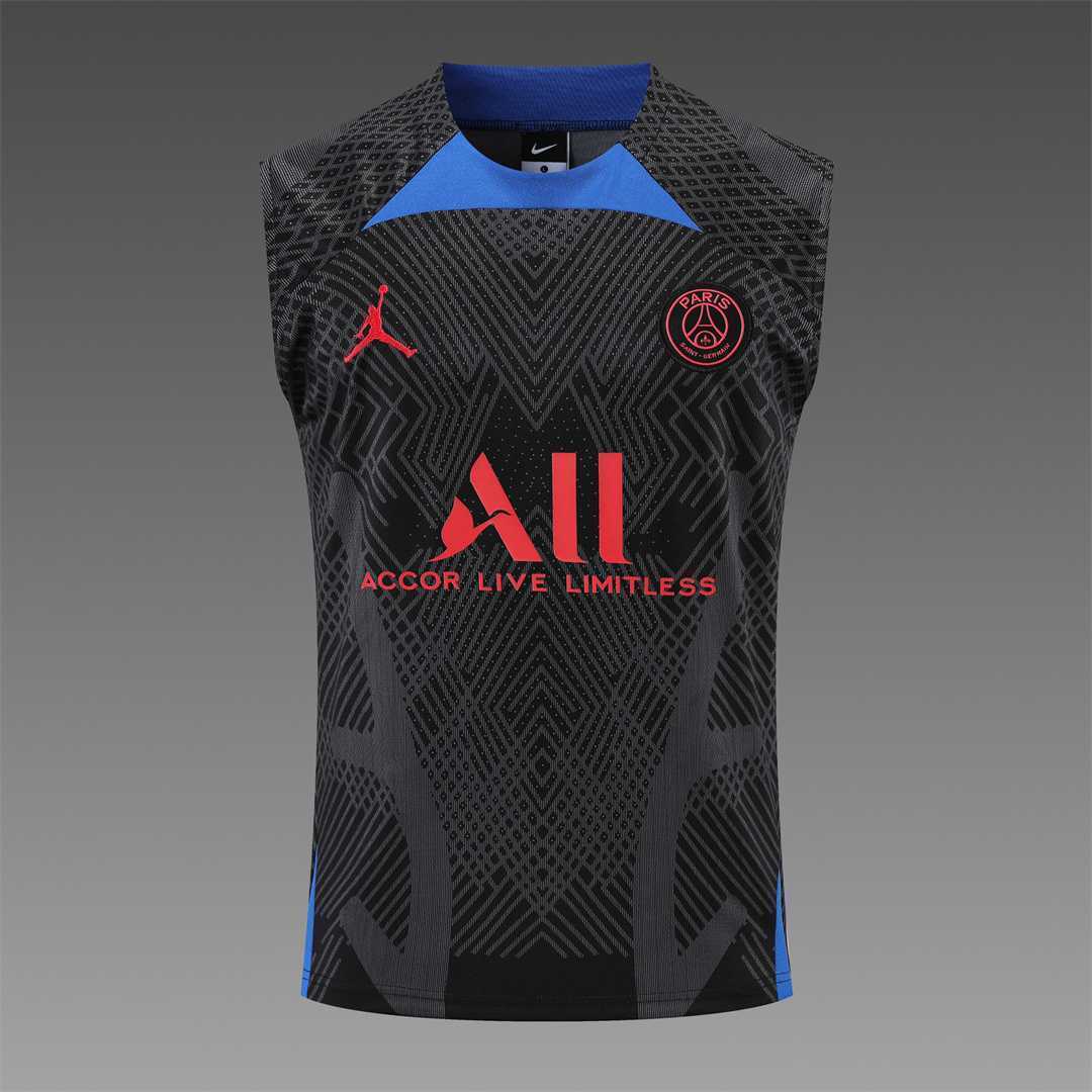 22-23 PSG vest training suit kit Black 7