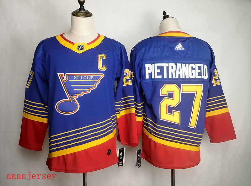 St. Louis Blues ice hockey jersey M-3XL 圣路易蓝调队冰球服 2