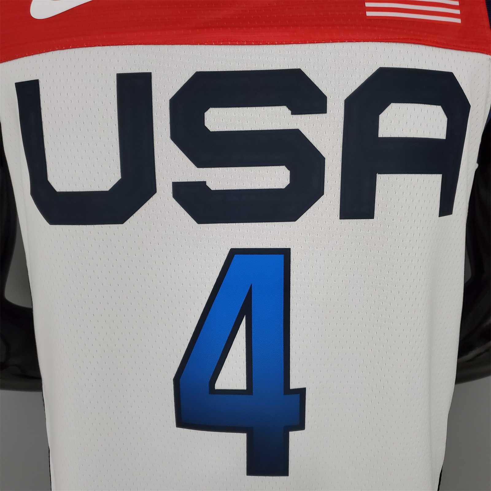 2021 Olympic Games BEAL#4 USA Team USA White Red 3