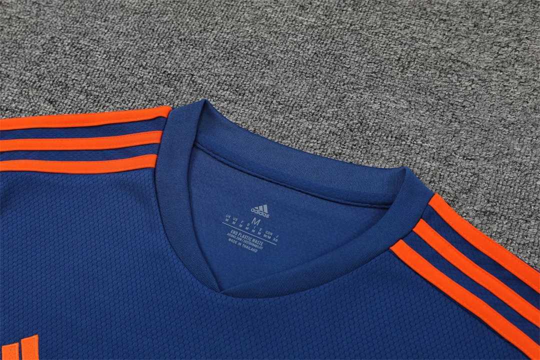 22-23 Manchester United Training Suit Short Sleeve Kit Blue 10