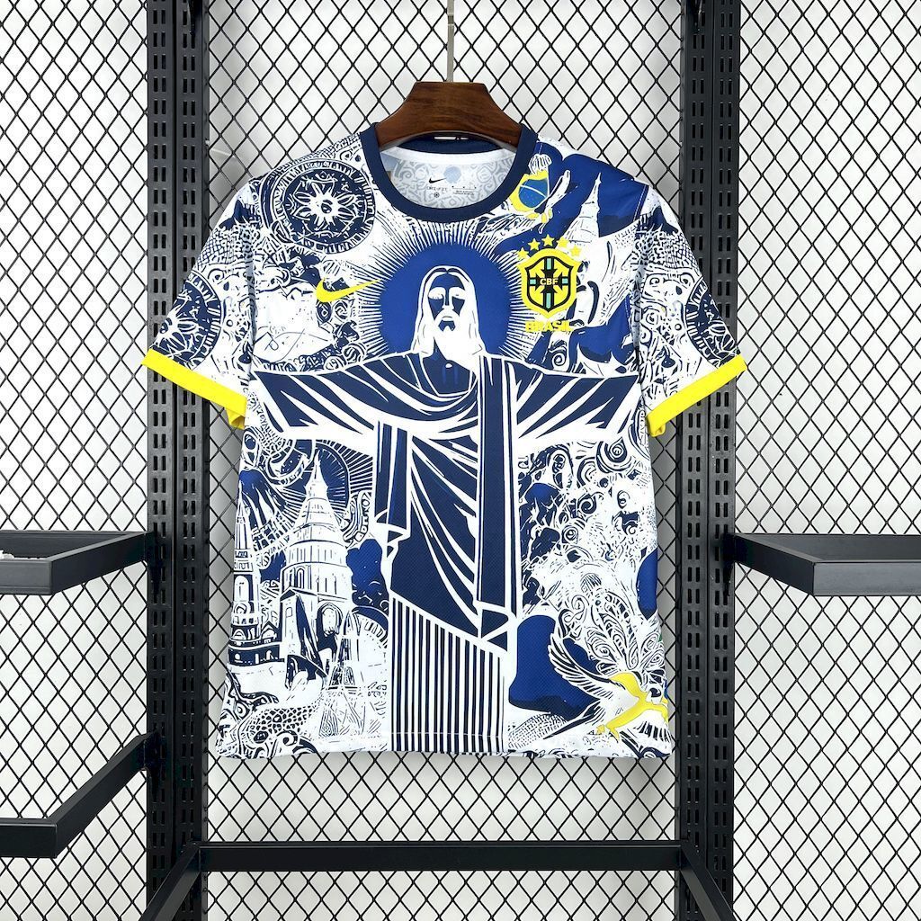 2025 Brazil X Christ Special Edition T-Shirt Football Apparels Soccer AAAAJersey Yupoo 4