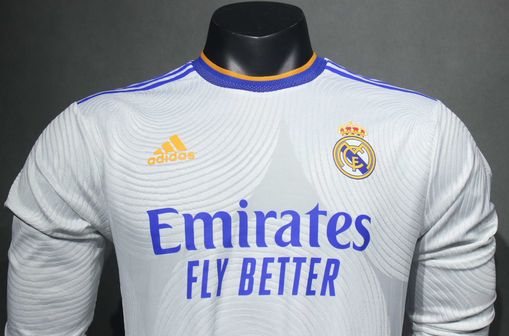 21-22 Real Madrid Home Retro Kit Vintage Player Version Long Sleeve Shirt AAAAJersey Dropship Y 1