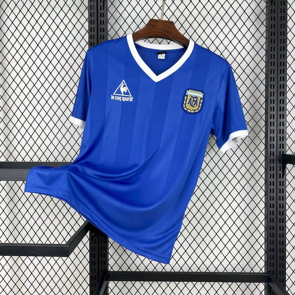 1986-87 Argentina Away Retro Kit Football Shirt AAAAJersey Supplier Yupoo